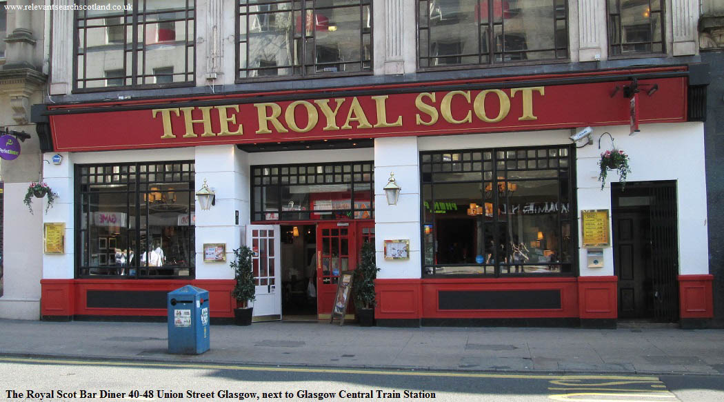 Central Station Bar Diners Glasgow
