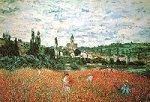 Poppies Near Vetheuil by Monet