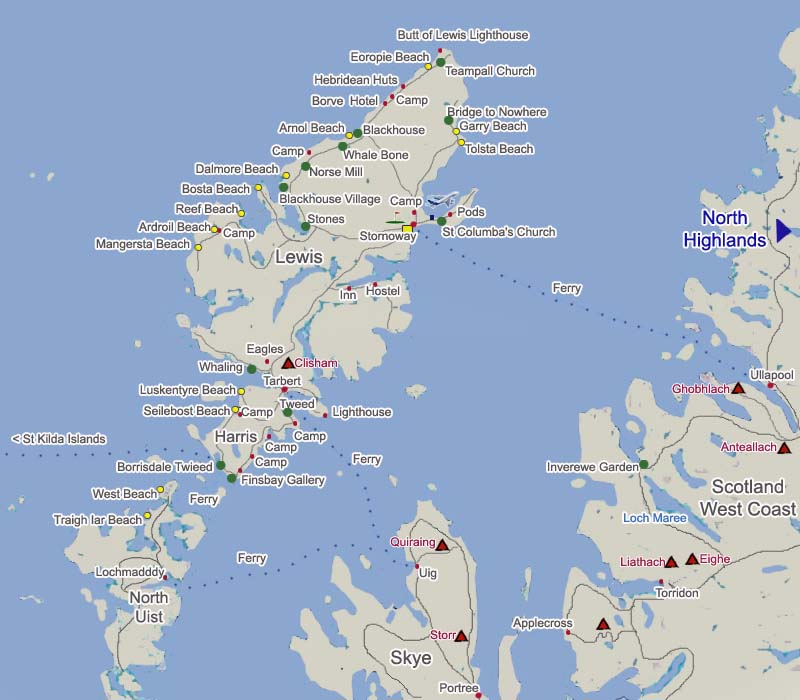 Isle of Lewis Map