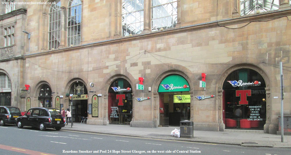 Central Station Bar Diners Glasgow