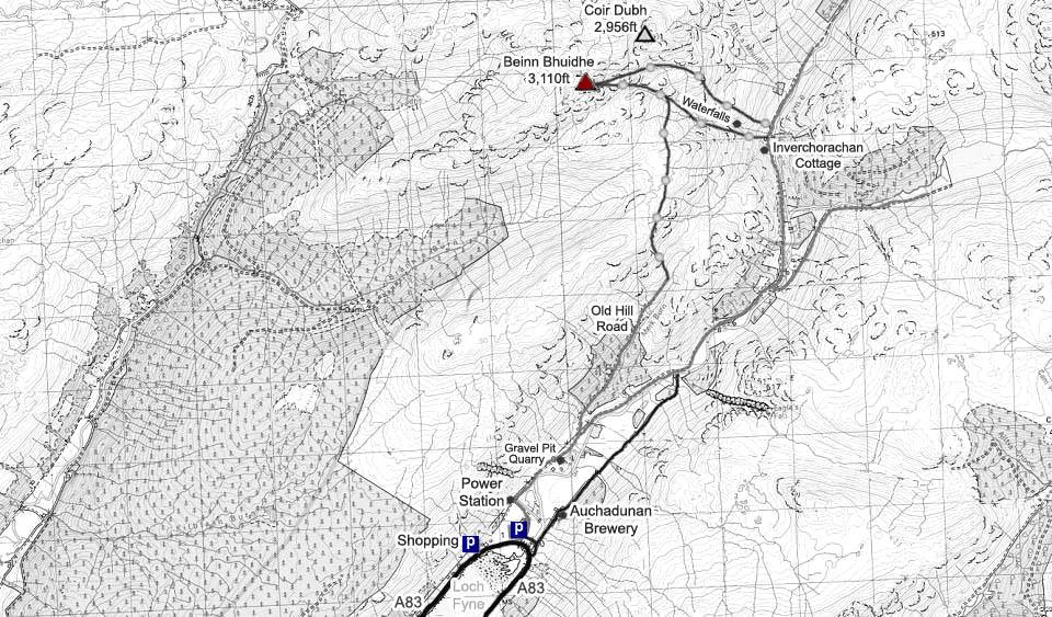 Beinn Bhuidhe Map image