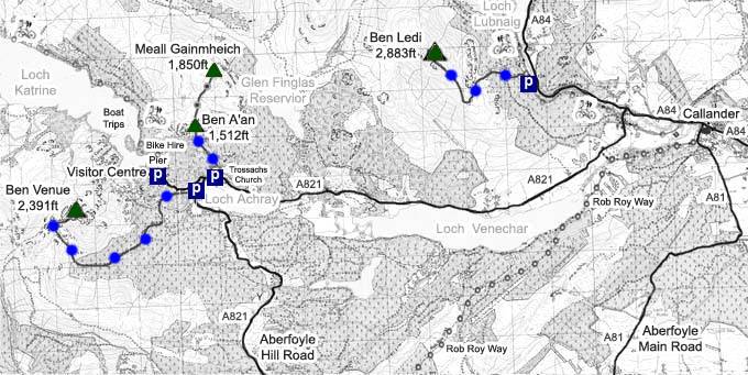 Ben Ledi Map