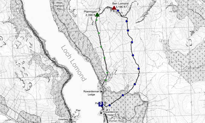 Ben Lomond Map Image