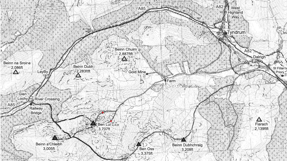 Ben Lui Map image