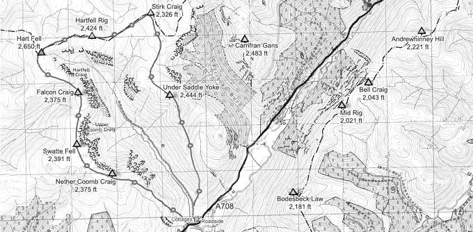 Hart Fell Range Map image