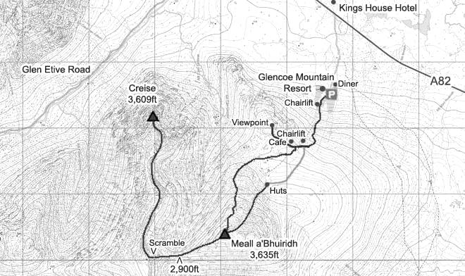 Meall a Bhuiridh Map image